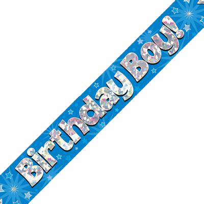 Birthday Boy Banner Blue (1) - Mr Cards